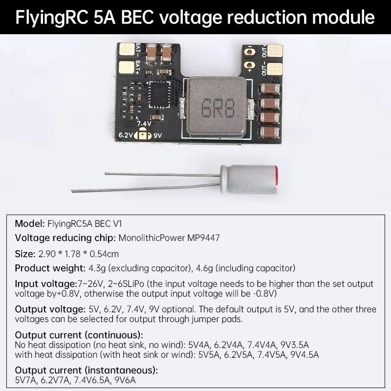 Moduł regulatora obniżającego  – Drone Battery 6S recenzja i cena