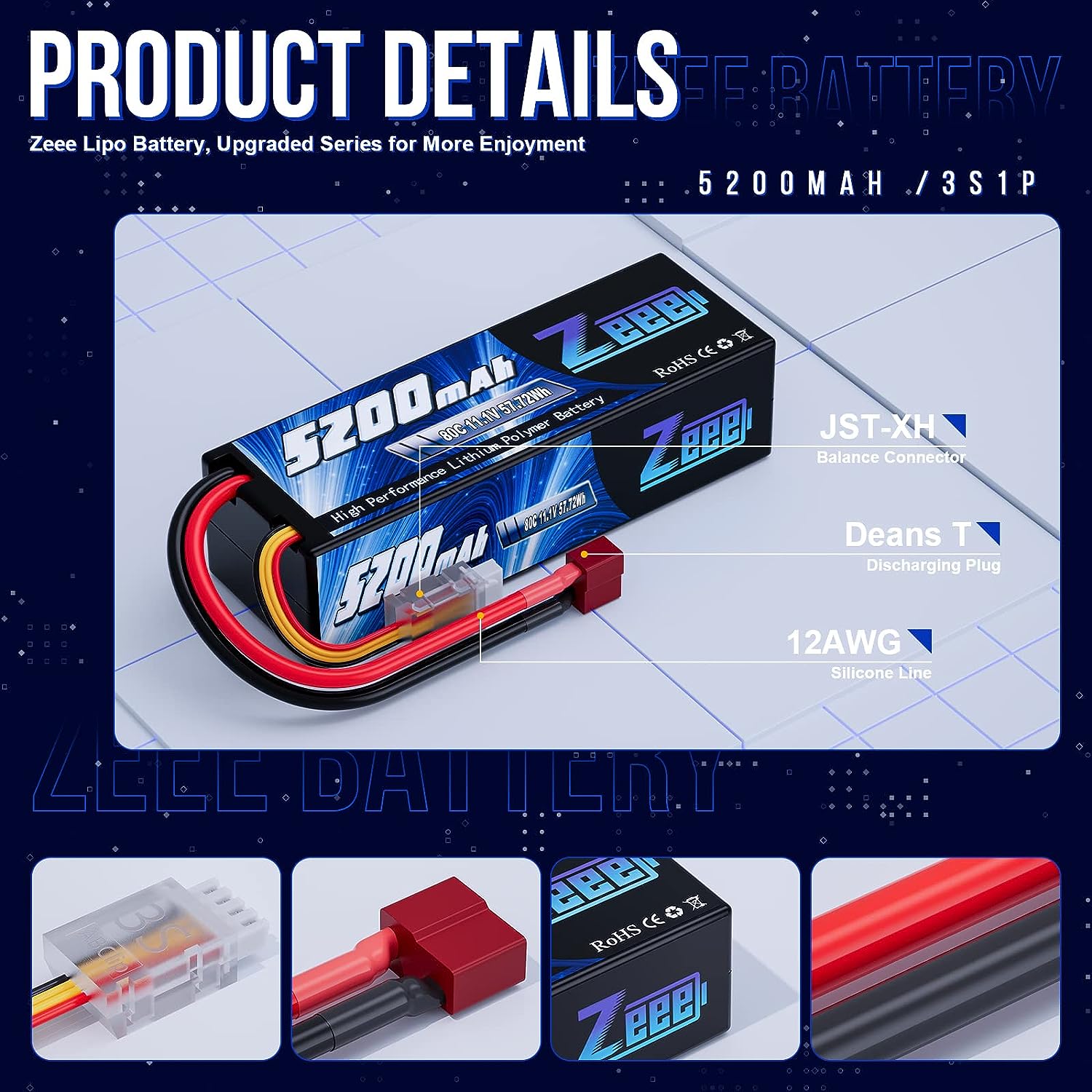 1/2szt Zeee 3S 5200mAh Lipo Ba – Drone Battery 4S recenzja i cena