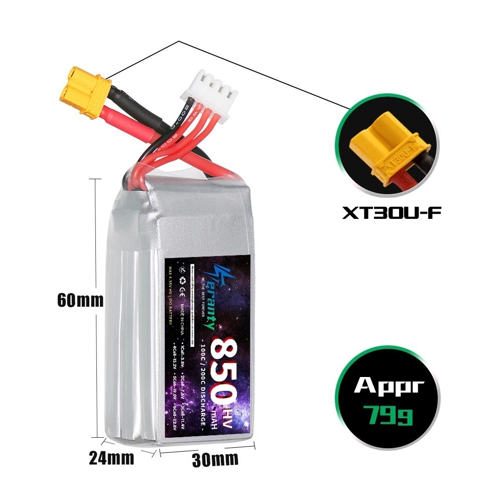 1/2/3PCS TERANTY 3S 11.4V Lipo – Drone Battery Connector recenzja i cena